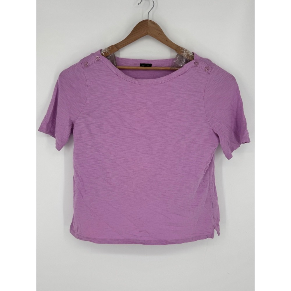 Talbots Women's Purple Lilac Cotton Modal Casual T Shirt Top Size XL Summer L0